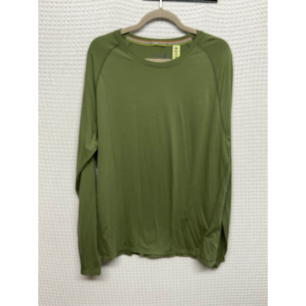 Smartwool Long Sleeve Shirt Mens XL Green Thermal Merino Wool Base Layer Crew